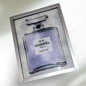 Glass Metallic Frames Picture of Chanel No 5 Decor